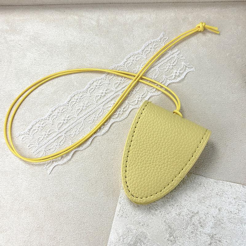 Korean Trendy Eyeglasses Storage Bag Lanyard Magnetic Portable Pu Leather Case Cover Sunglasses Key Case Reading Glasses Bag