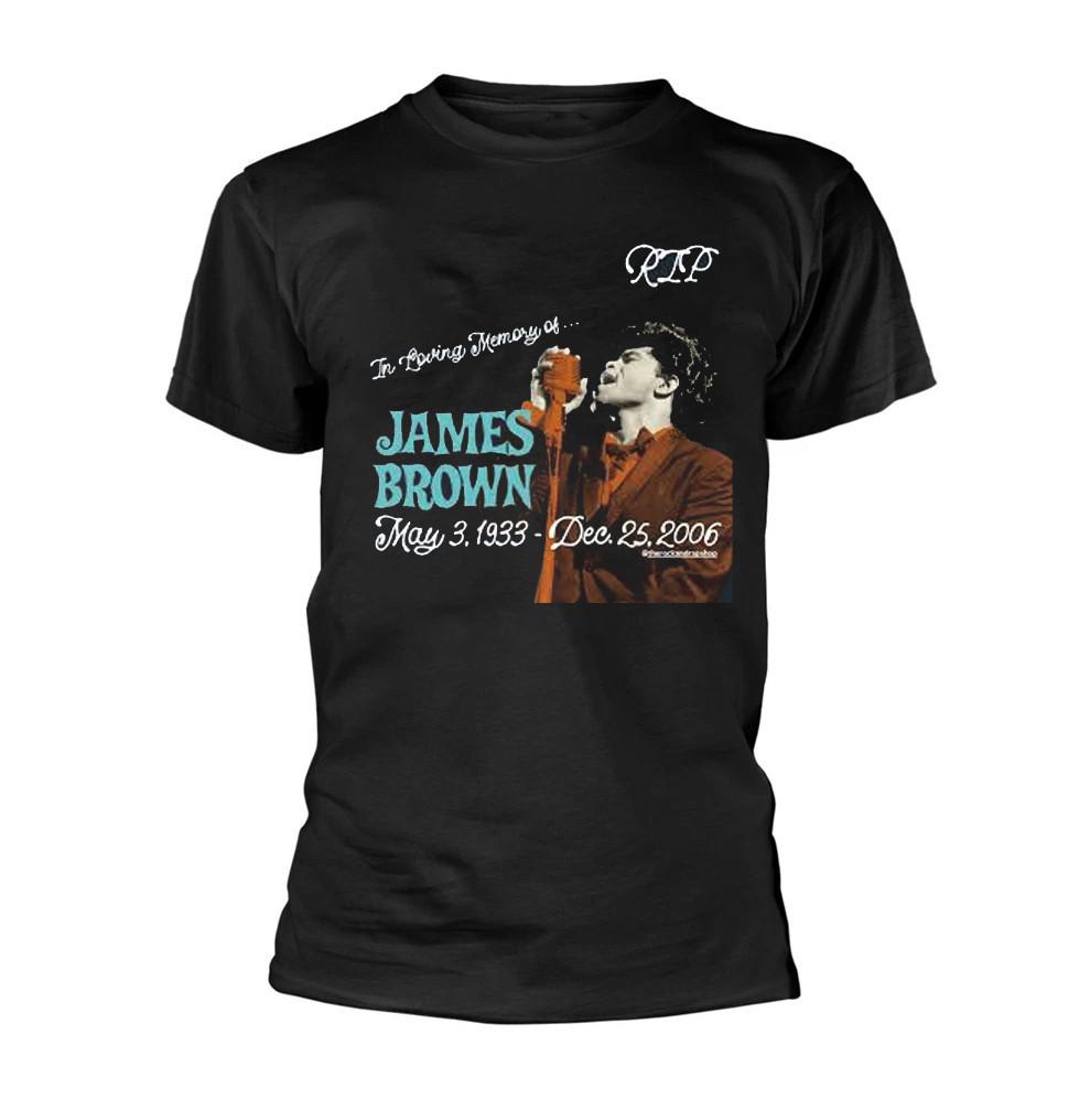 James Brown Black Cotton Shirt FUll size S-5XL TH116 S