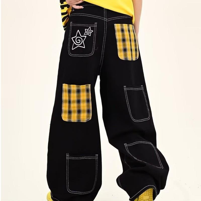 Womens Relaxed Wide Leg Denim Pants