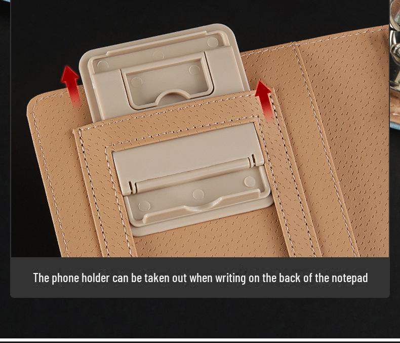 Business Leather A5 Notebook - Detachable Loose-Leaf for Office Meetings and Sales Contracts