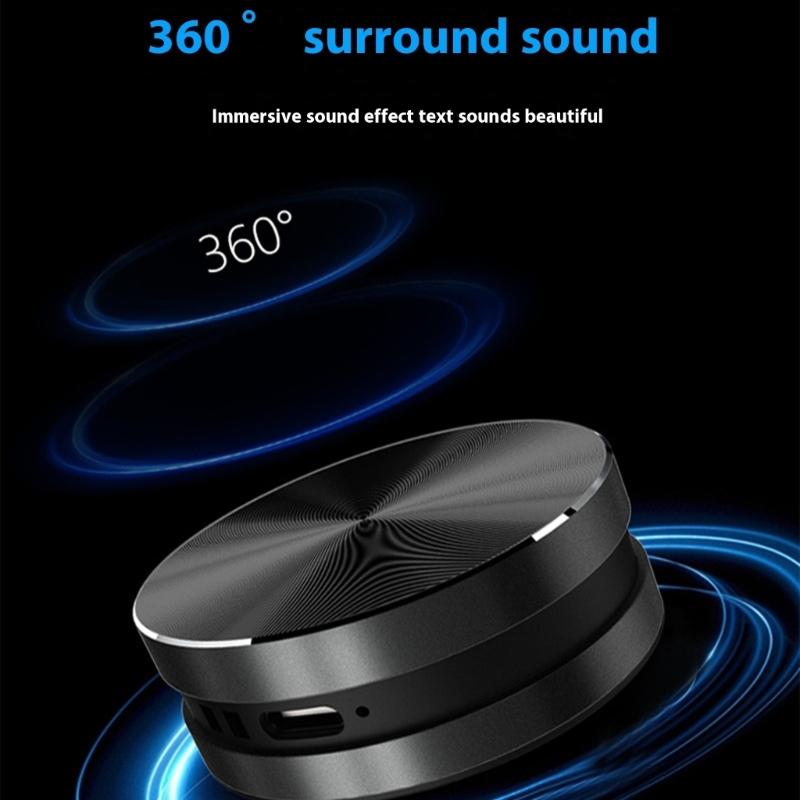 Wireless Bluetooth-compatible Speaker Metal Mini Bone Conduction Speaker Portable Stereophonic Sound Player For Home Car