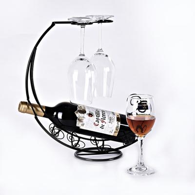 Rack de vinho de metal criativo pendurado suporte de vidro de vinho barra suporte display