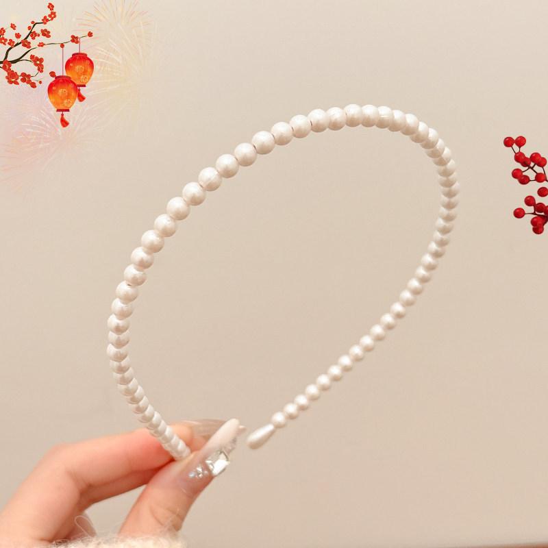 Kids Pastoral Style Floral Knitting Bangs Hairband Girl Broken Hair Finishing Hairband Sweet Headband Face Wash Hairpin