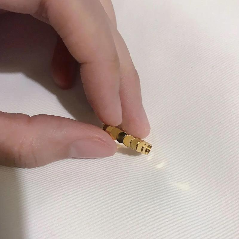 Gold Color Ring for Women Wedding Jewelry Trendy Fish Scale Shape Adjustable Opening for Index Finger Ring Minimalist Design