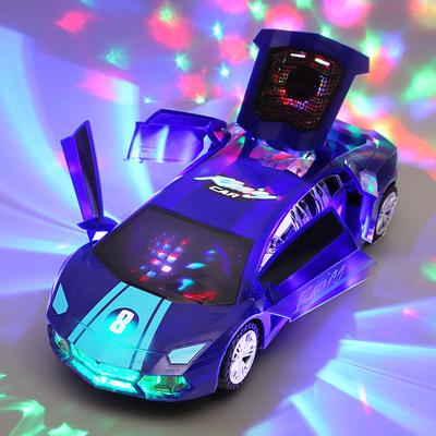 Elektrisches tanzendes Deformations-rotierendes Universal-Polizeiauto-Spielzeugauto-Jungenspielzeug-Kind ...Mädchenauto-Weihnachtsgeburtstagsgeschenk