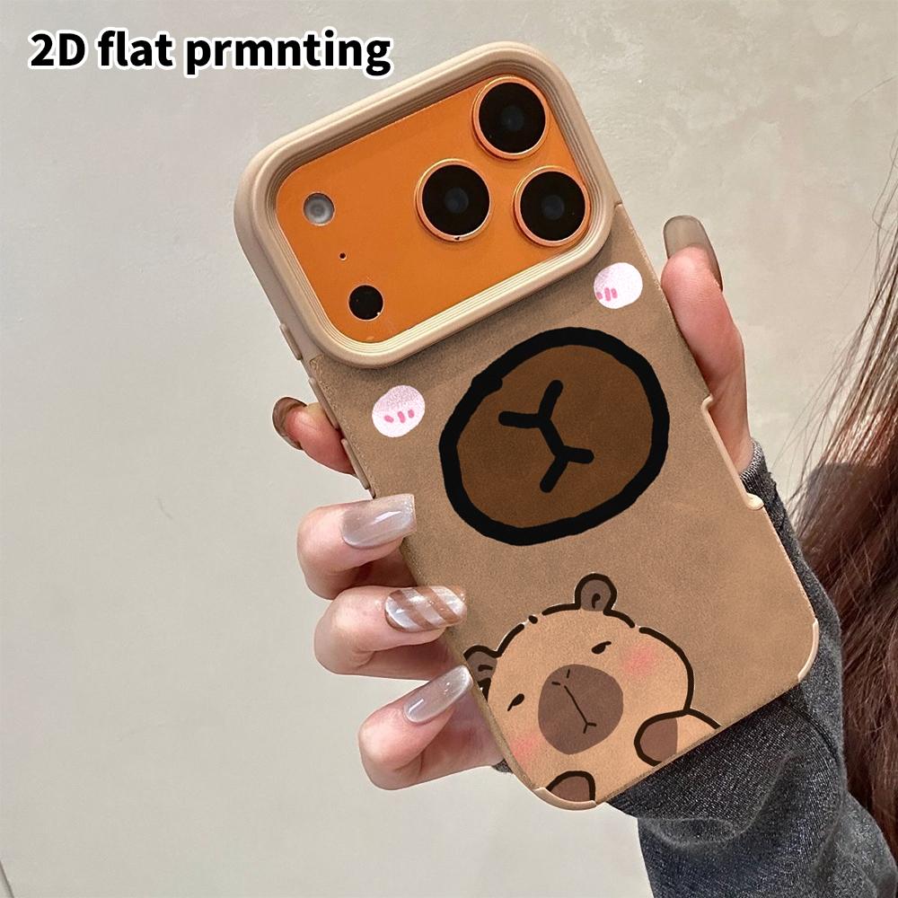 Phone Case: 2D flat lambskin suitable for iPhone 18, 17, 16, 15, 14, 13 Pro film protection case, close-up of face, Christmas and Halloween gift