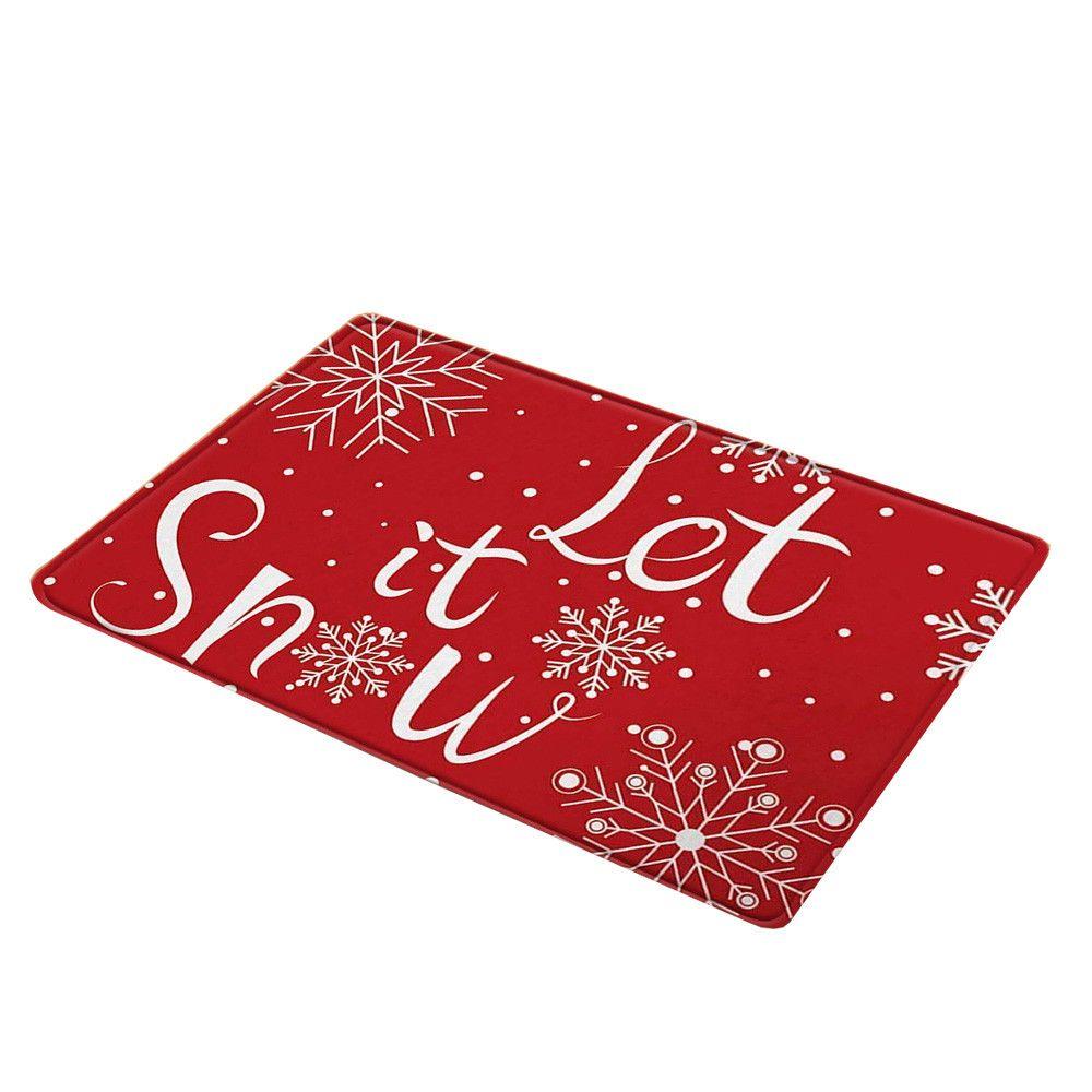 Christmas Decoration Sofa Balcony Carpets Kitchen Bedside Mat Door Mat Christmas Blanket Front Door Carpet