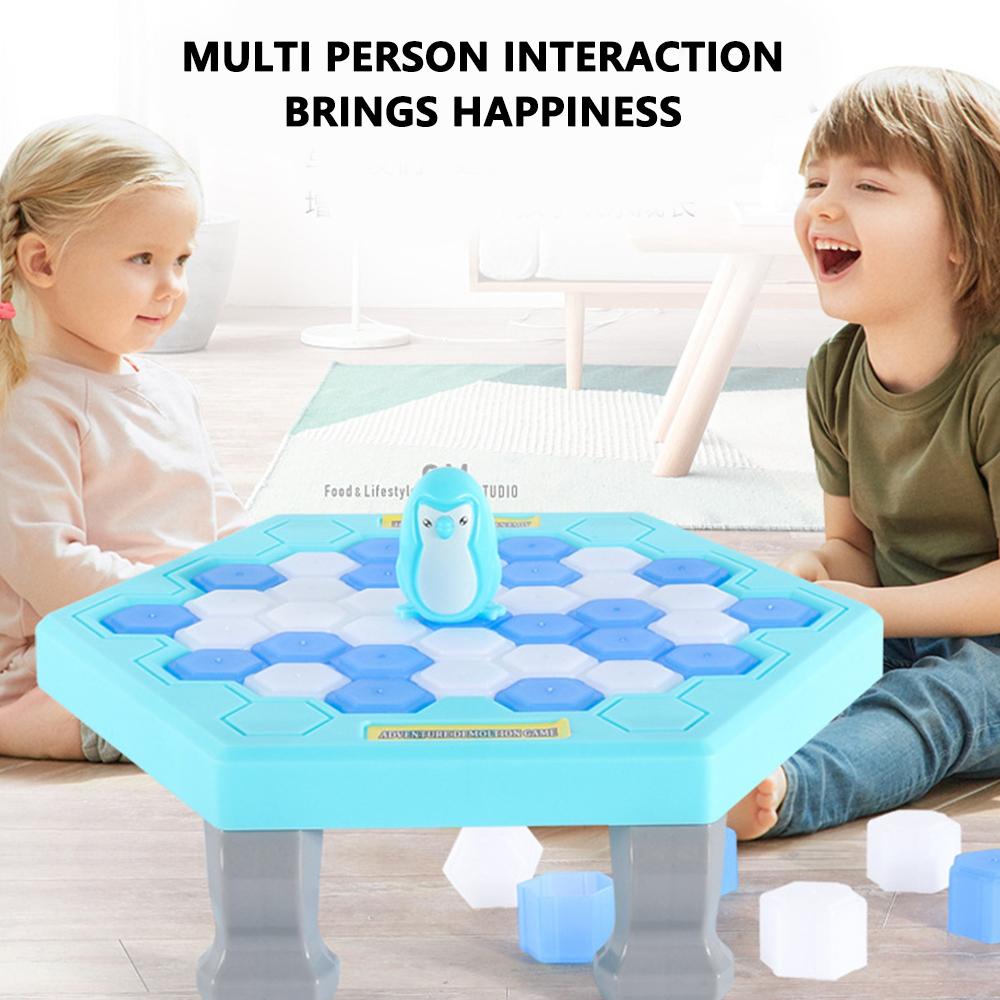 Eisbrechender Pinguin für Kinder rettet kleinen Pinguin Eisklopfen Spiel Eltern-Kind Familienparty Desktop Interaktives Spielzeug Erwachsener