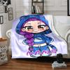 Custom 1pc Powerful Female Fighter Blanket, Soft And Comfortable Blanket, Casual Warm, Camping Travel Blanket, Birthday Gift Q912138