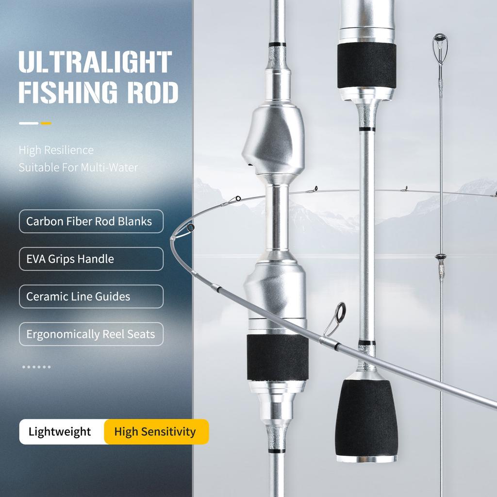 Ultra Light Fishing Rod with High Elasticity Carbon Fiber Rod Blank EVA Handle Ceramic Wire Guide Ultra Sensitive Solid