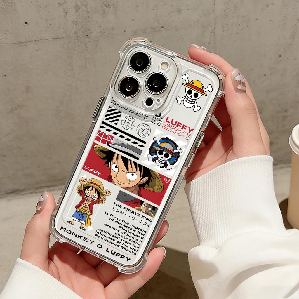 Anime Luffys Zoros Phone Case For iPhone 17 16e 16 15 14 13 12 11 Mini Air Pro Max X XR XSMax 7 8 Plus Anti Fall Clear