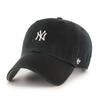 47brand MLB Cap New York Small Logo Cleanup Hat Ball Cap Black (B-BSRNR17GWS-BK)