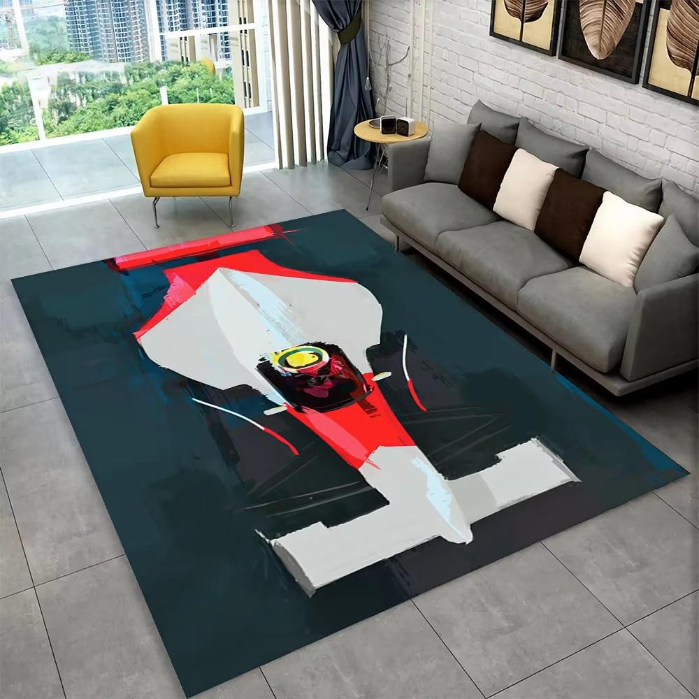 Racing Sports Car Area Rug Large,Carpet Rug for Home Living Room Bedroom Sofa Doormat Decor,Kid Paly Kitchen Non-slip Floor Mat