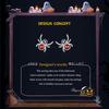 BAMOER 925 Sterling Silver Cool Black Red Spider Stud Earrings For Women Cute Girl Ear Studs Halloween Collection Jewelry Gift