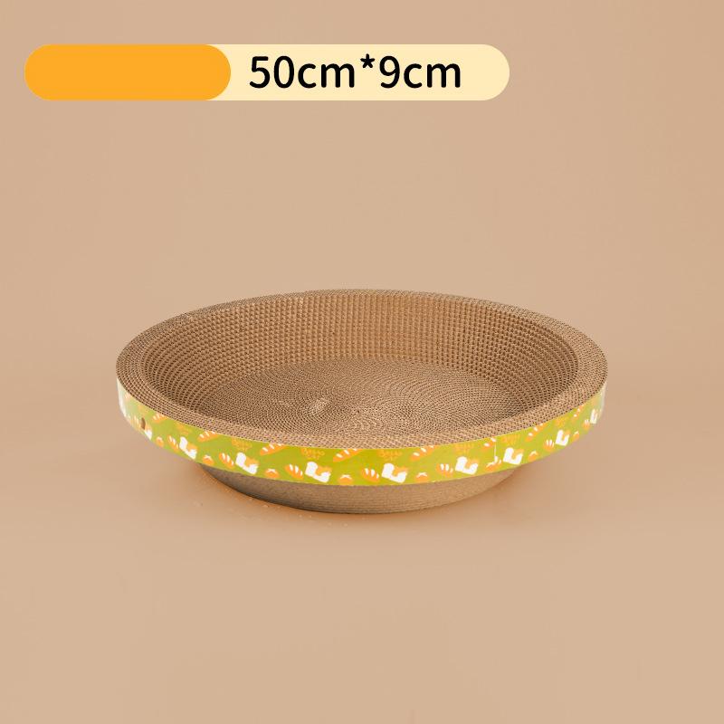 Cat Scratching Board Protect Furniture Grinding Claw Toys Oval Corrugated Paper Wear-resistant Cat Nest Cat Accessories