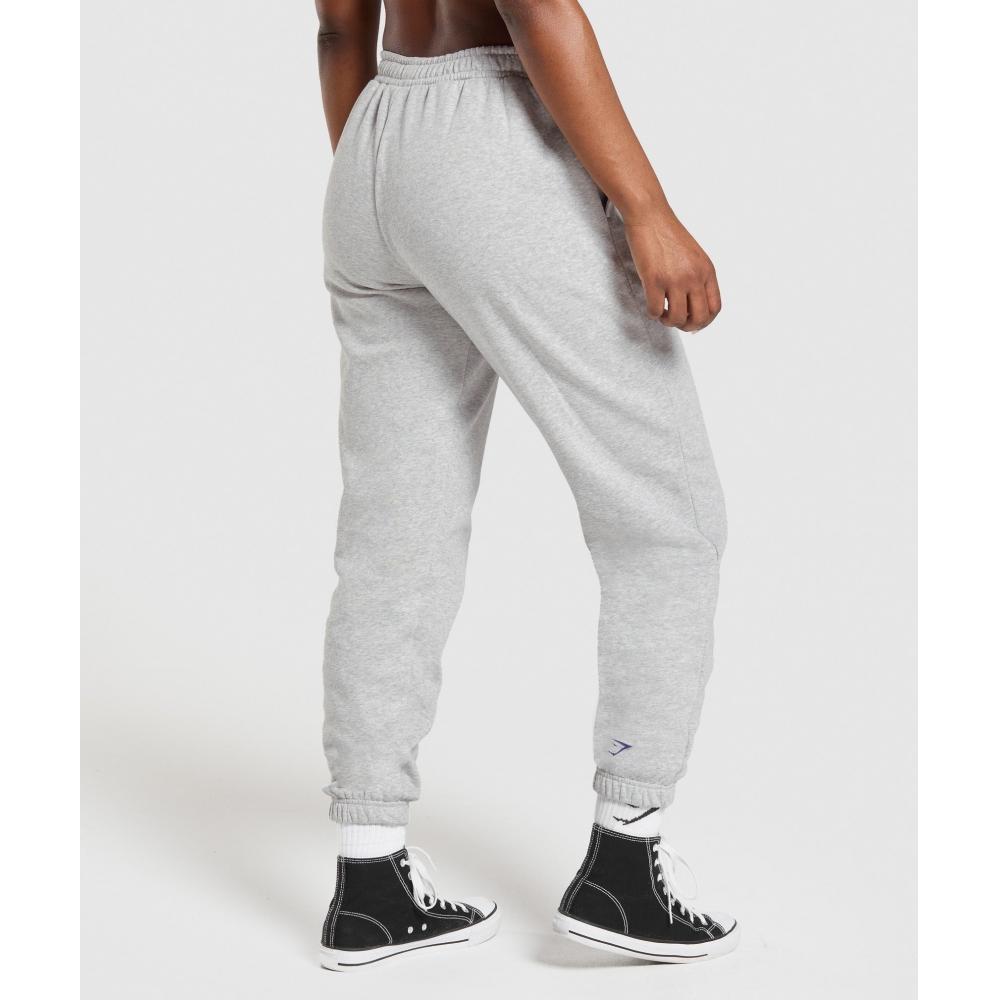 Gymshark Heavy Duty Graphic Loopback Jogger Light Grey Core Marl B3c3d Gbcn