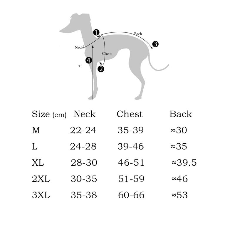 Fahison Whippet Italian Greyhound Clothing Luxury Cotton Dog Jammies Winter Warm Turtleneck Stretch Pet Clothes