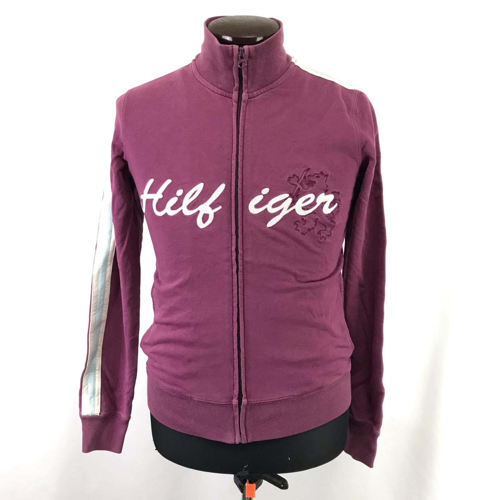 

TOMMY HILFIGER Track Jacket Men’s XS Purple Jersey Top(USED)