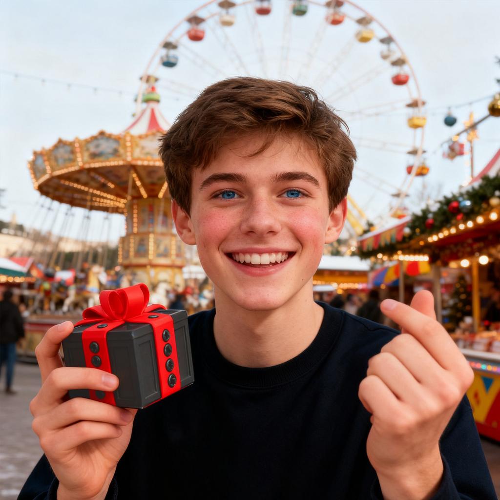 Lustige Geschenkbox - Pädagogisches Streichgeschenk, Elefanten-Party-Spiel für Thanksgiving und Weihnachten für Jungen und Mädchen. Einzigartige Weihnachtsmann- und Geburtstagsüberraschungsbox, F