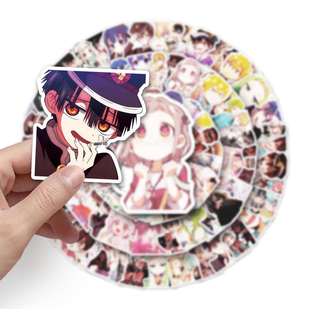 100 Jibaku Shonen Hanako-kun Anime Stickers for Suitcase, Phone, Laptop, Car