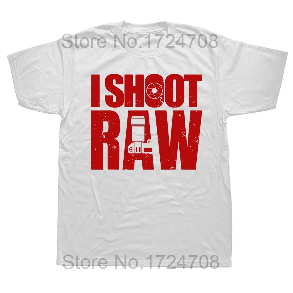 Jag fotograferar RAW-fotografi Fotograf Kamera T-shirts Grafisk Bomull Streetwear Kortärmad Födelsedagspresenter Sommarstil T-shirt