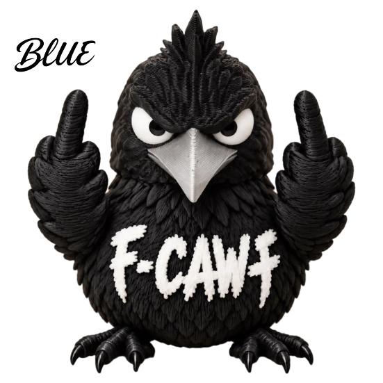 Cool Figurines for Home Decor 3D Printed Grumpy Duck/Crow Figurine Funny Angry Duck/Raven Statue Cute Duck Gaming Room Desk Decor Creative