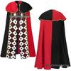 2025 Alice In Wonderland Queen of Hearts & Queen of Spades Cloak Costume for Halloween & Stage