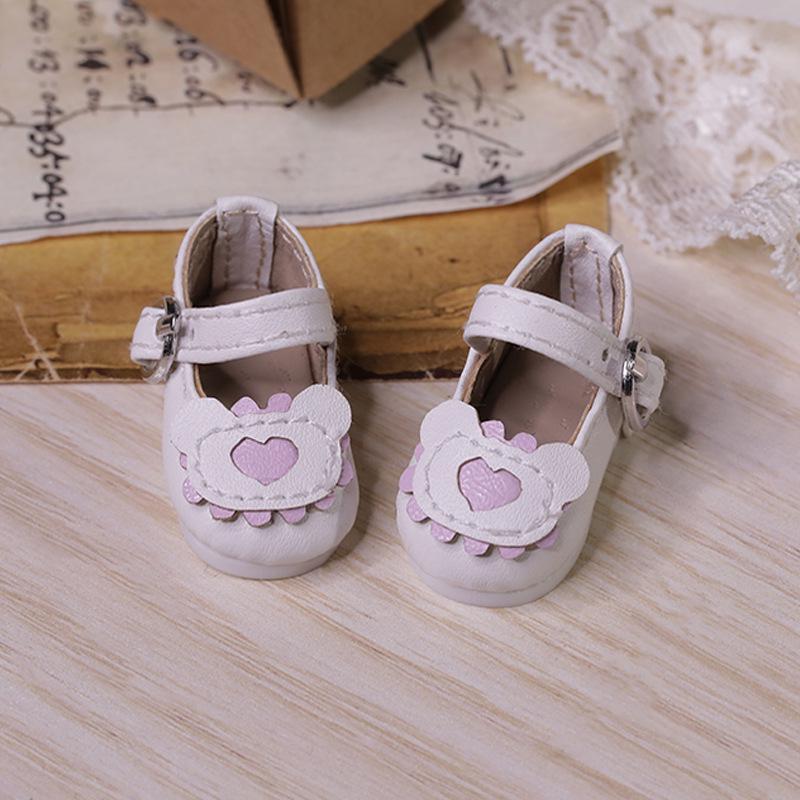 Genuine Six-Point BJD Doll Shoes - Multi-Color Little Bear Egg Roll Style, YOSD Compatible and Versatile Cherry Design for Female Dolls