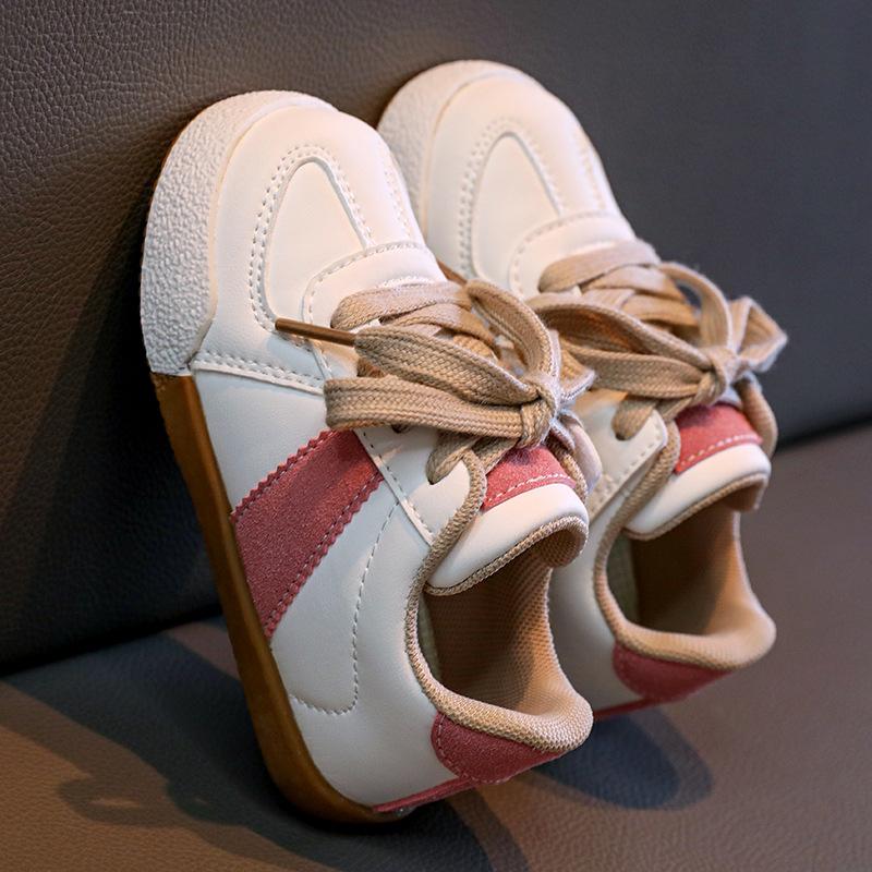 

Детские кеды низкие спортивные туфли 2025 осень средние и маленькие дети девочки малыш маленькие белые туфли мягкая подошва мальчики тонкая основная пластина 23