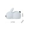 Novetly Silicone Jade Rabbit Led Night Light USB Charging Two-Tone Lights Cute Rabbit Pat Lamp Children's Night Companion