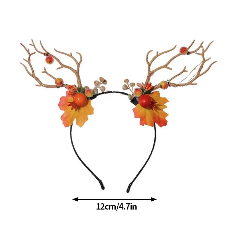 Luminous Hair Accessorie Cute Hairpin Kawaii Headwear Latest Year Headband Accessorie Christmas Decoration For Kids