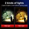 5000LM Most Powerful Headlamp White/Yellow Lights Rechargeable LED Headlights Lighting  Camping Fishing Head Flashlight