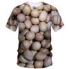 Creative Funny Egg 3d Printed T Shirt Men Summer Short Sleeve Harajuku Casual Loose