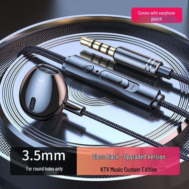 Type-C Wired In-Ear Headphones with Round Hole, High Sound Quality for Android, Sony, Huawei