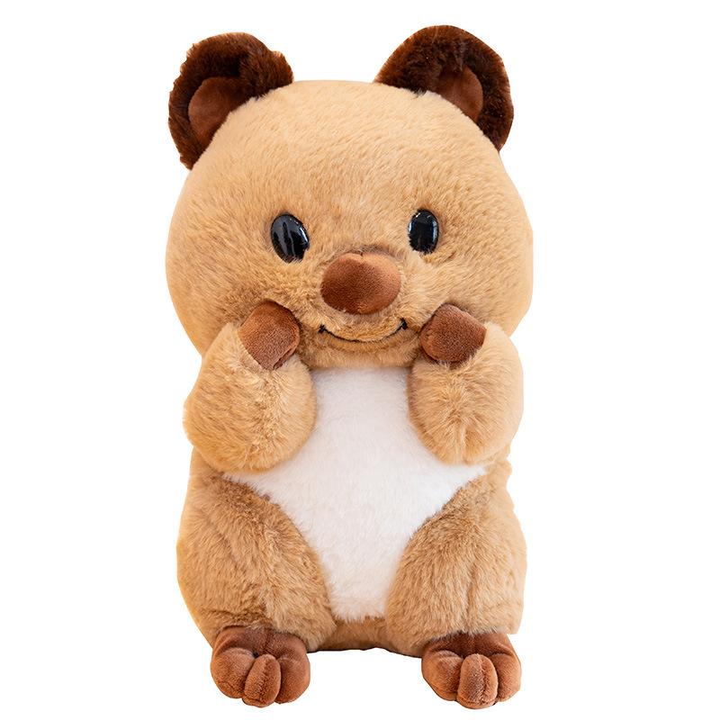 Cute Kangaroo Baby Stuffed Animal Plush Toy Doll Children s Sleep Pillow Children s Christmas Decorations Kawaii Gifts 36cm золотой