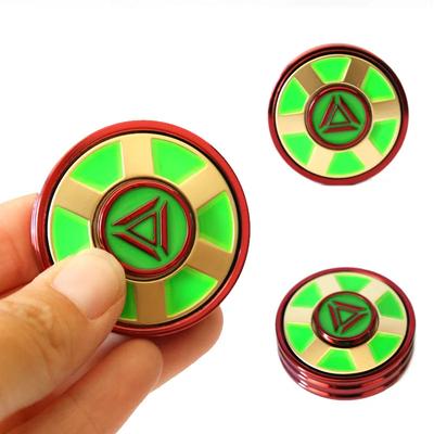 EDC Luminous Round Fidget Spinner Metal Pumpkin Fingertip Gyro EDC Adult Stress Relief Roller Relaxing Toys Autism ADHD Anxiety