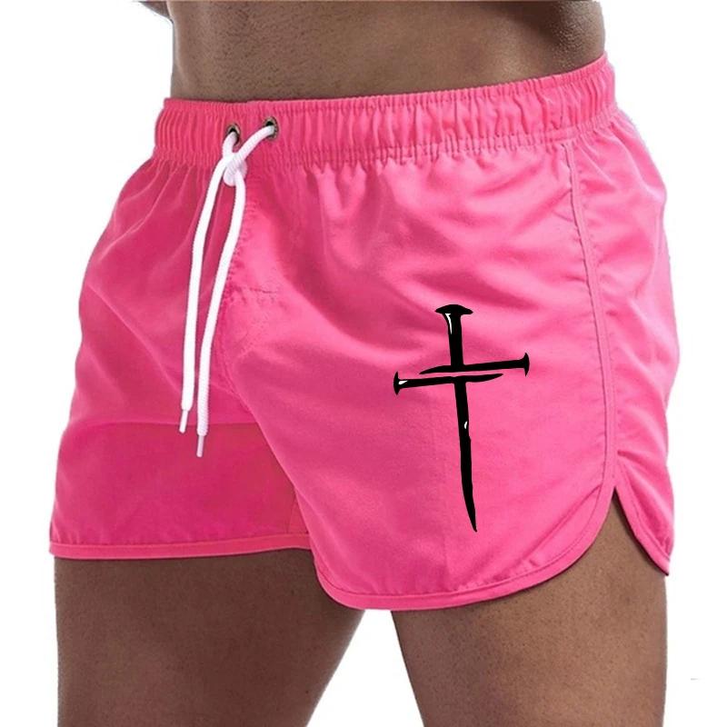 Summer Men's Beach Shorts 2025 Beach Trunks Gym Jogging Casual Pants Quick Drying Swimming Homme Surf Ventilate Seaside Shorts