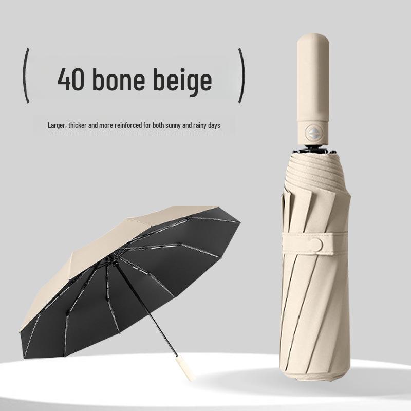 "Large Fully Automatic Folding Umbrella for Sun and Rain, High-Grade Men's Dual-Use Parasol"