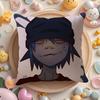 G-Gorillazs Hip Hop Anime Cushion Cover Natural Linen Organic Fabric Double-Sided Printing Sofa Home Decor Gift Pillow Cover
