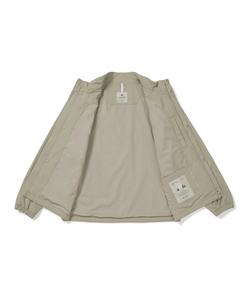 Snowpeak Apparel Cample Stand-Neck Windbreaker (S24Fmcwb14) Beige Gray