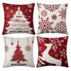 2025 Christmas Pillow Covers Christmas Decorations Throw Pillow Covers Set Of 4 Throw Pillow Cases With Holiday Decor Sofa