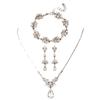 Fashion Niche Light Luxury Jewelry Set Necklace Bracelet Earrings Wedding Party Set Valentine's Day Birthday Gift 2026