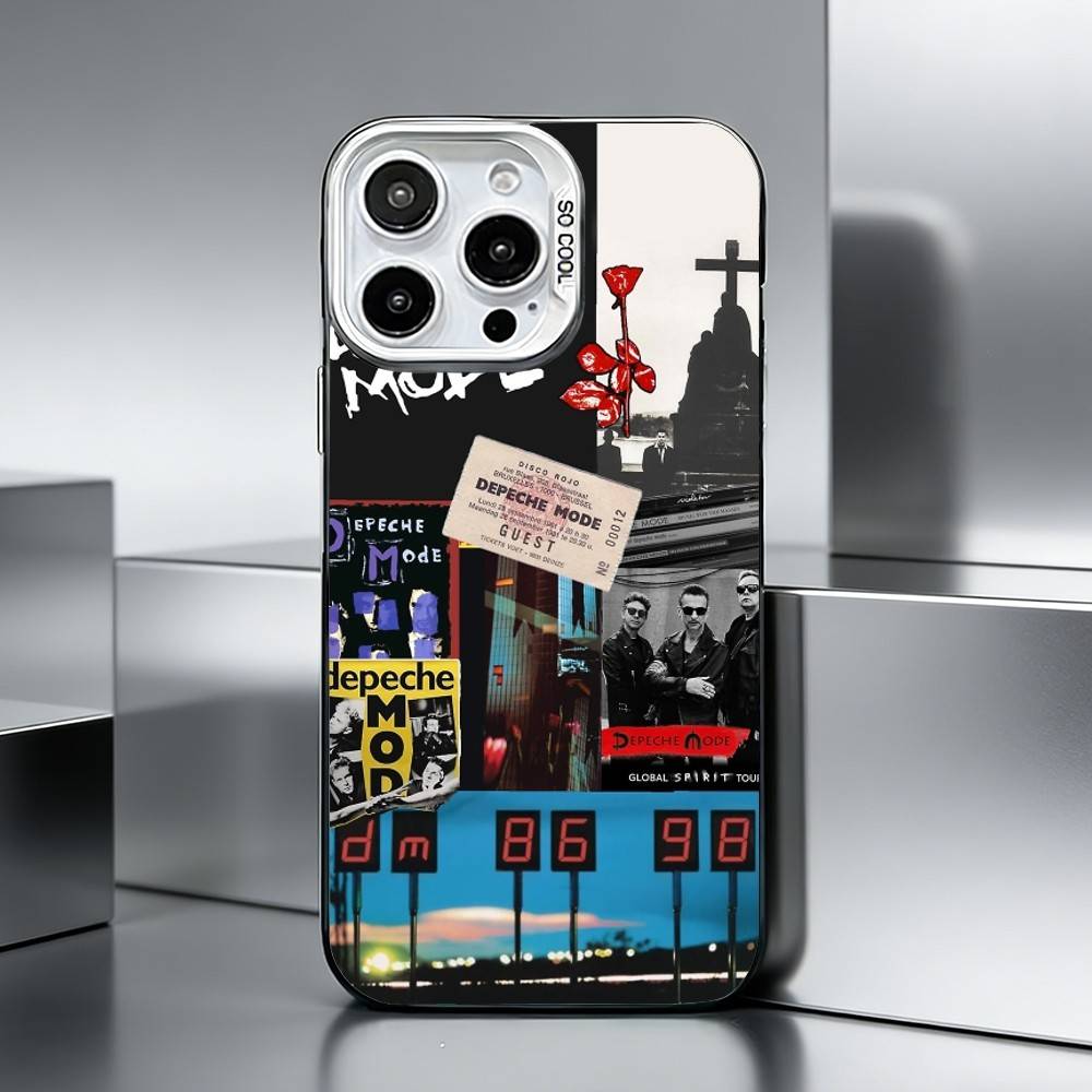 D-Depeche ROCK Band Mode    Phone Case For iPhone 17,16,15,14,13,12,11 Plus,Pro Max,XS,Colored silver phone case iPhone12PROMAX