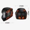 Motorcycle Street Bike Helmet Full Face Safety Helmet Comfortable & Breathable with Single Visor Neck Scarf Anti-Dust Bag for Men & Women All Seasons
