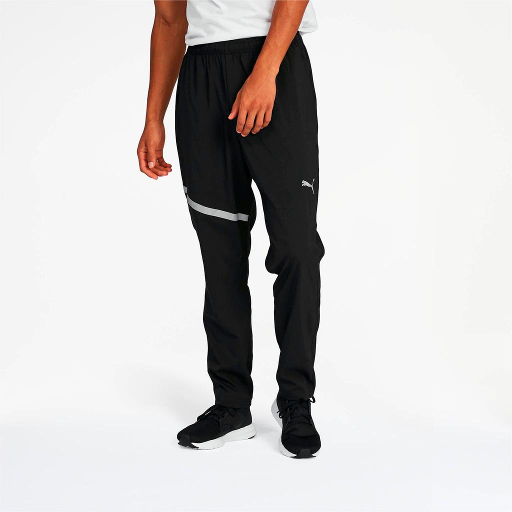 Puma Drawstring Training Sweatpants Men Bottoms Black 517008-01