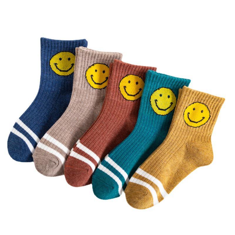 Preppy Mid-Calf Cotton Socks: Cute, Breathable, Two-Stripe Design for Boys & Girls, Perfect for Spring & Autumn