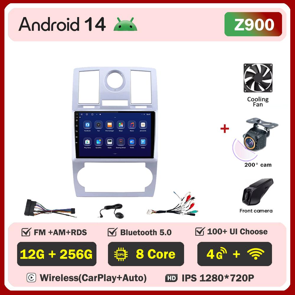 For Chrysler Aspen 300C 2004-2008 Car Radio Player Car Carplay Screen Autoradio Mirror Link Car Intelligent Systems 8 Core DSP