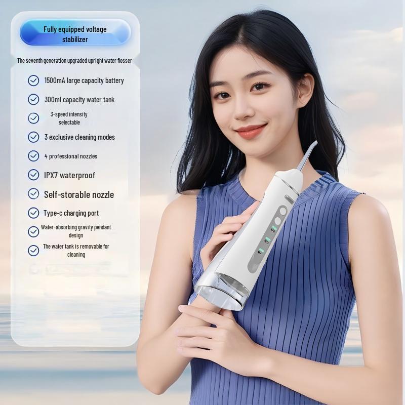 Miling Portable Ultrasonic Water Flosser CN plug (adapter included)
