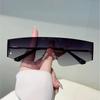 KAMMPT Rimless Sunglasses Men Women Fashion Monoblock Gradient Shades Trendy Brand Design Outdoor Sun Glasses