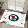 Blackburn Rovers Football Design Crystal Velvet Carpet Cozy Non?Slip Printed Rug For Bedroom Living Room Entrance